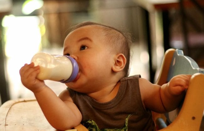 Baby Drinking Milk