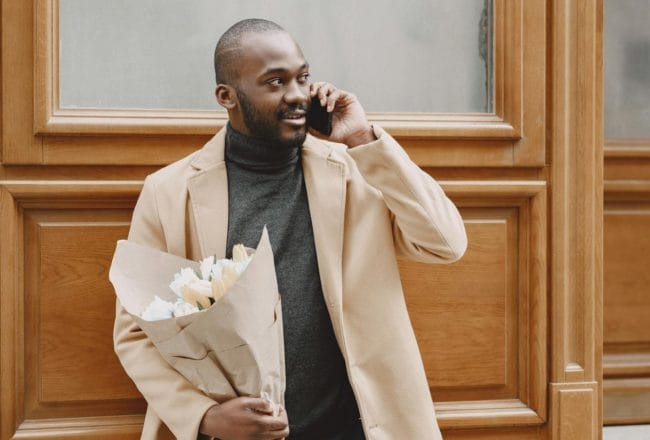 Man With Flowers