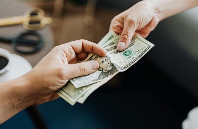Money Exchanging Hands