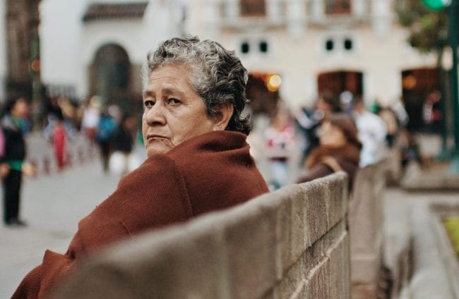 Old Woman Sad