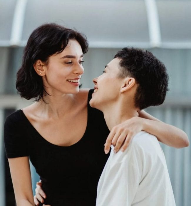 Smiling Same Sex Couple
