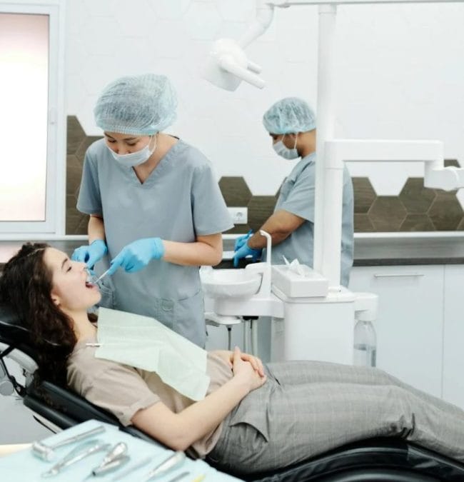Woman At Dentist