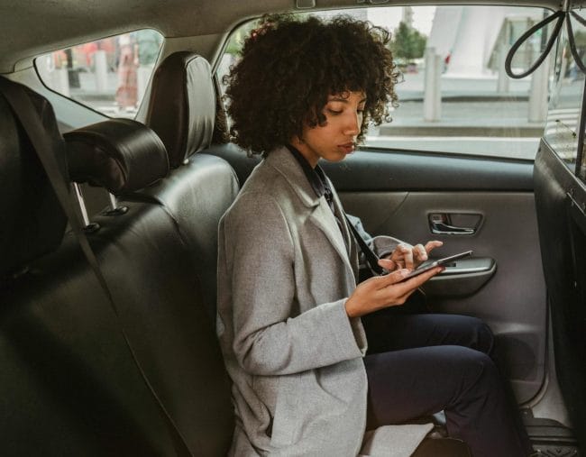 Woman In Car