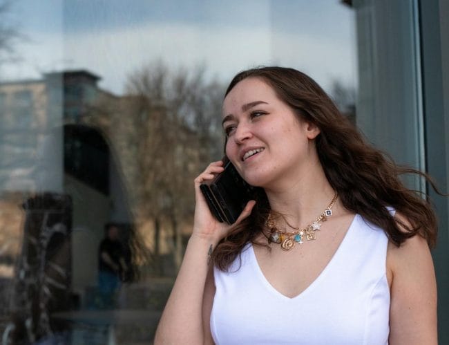 Woman On Smartphone